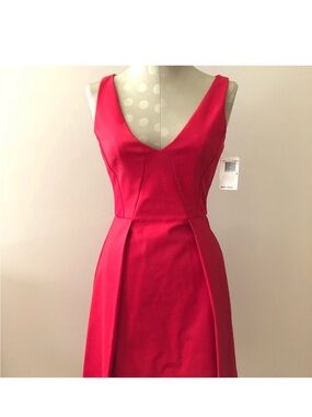 French Connection Sleeveless V-Neck Red Dress